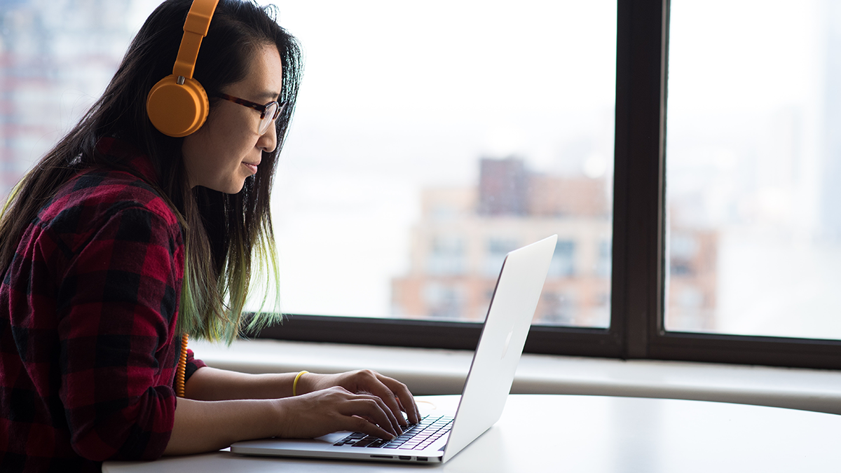 student-working